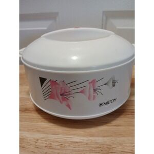 Vintage Milton 850ml Insulated Casserole Dish Container Plastic and Steel Cervo